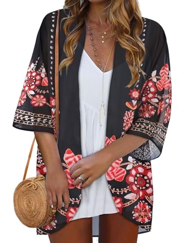 Women's Floral Kimono Cardigan: $9.98