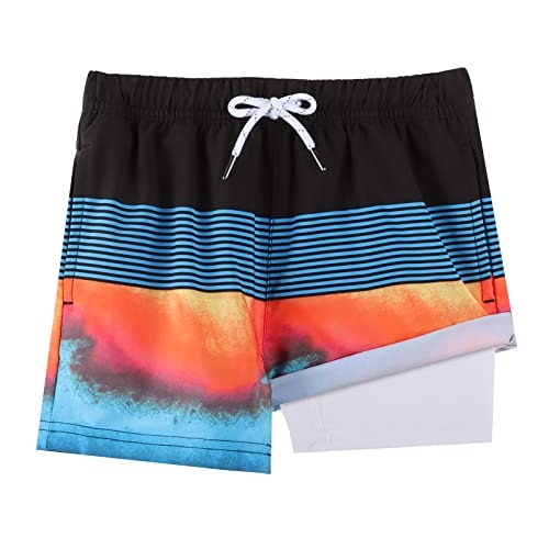 Brisira Boys Swim Trunks with Compression Liner: $19.98 Brisira Boys Swim Trunks with Compression Liner: $19.98