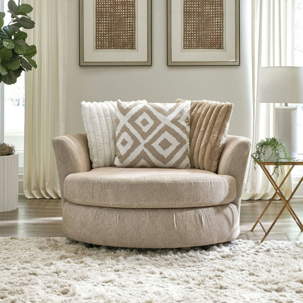 Homes: Inside + Out Telven Channel Tufted Swivel Accent Chair: $1,838.99 Homes: Inside + Out Telven Channel Tufted Swivel Accent Chair: $1,838.99