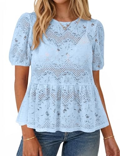 Simplee Women's Ruffle Peplum Short Sleeve Top: $16.99 Simplee Women's Ruffle Peplum Short Sleeve Top: $16.99
