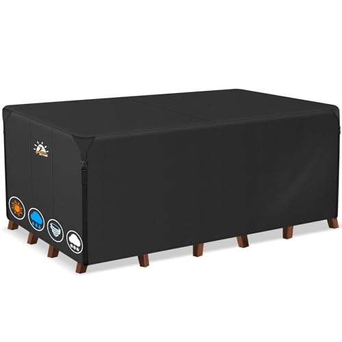Zettum 110-inch Rectangle Patio Furniture Cover: $42.45 Zettum 110-inch Rectangle Patio Furniture Cover: $42.45