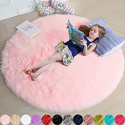 Amdrebio 4-Foot Round Fluffy Area Rug: $11.30 Amdrebio 4-Foot Round Fluffy Area Rug: $11.30