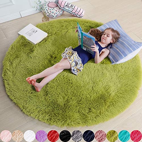 Amdrebio 5-Foot Round Fluffy Rug: $32.39 Amdrebio 5-Foot Round Fluffy Rug: $32.39