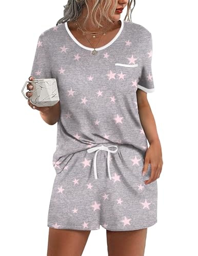Ekouaer Women's 2-Piece Pajama Set: $12.73 Ekouaer Women's 2-Piece Pajama Set: $12.73