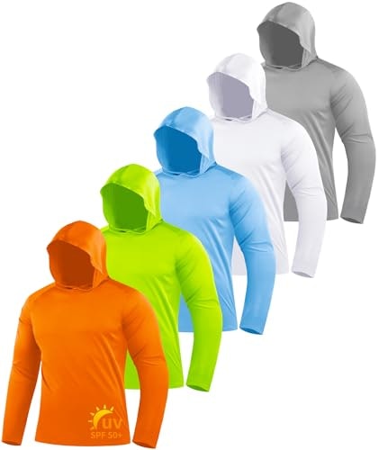 Zity Men's UPF 50+ Sun Protection Long Sleeve Hoodie 5-Pack: $37.99 Zity Men's UPF 50+ Sun Protection Long Sleeve Hoodie 5-Pack: $37.99