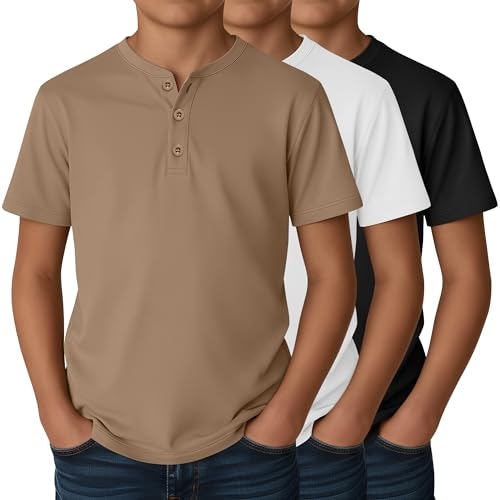 Ficerd Boys Henley Short Sleeve T-Shirt 3-Pack: $25.49 Ficerd Boys Henley Short Sleeve T-Shirt 3-Pack: $25.49
