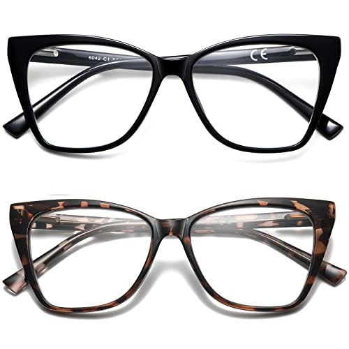 Lkeyi Oversized Cat Eye Blue Light Blocking Reading Glasses 2-Pack: $16.14 Lkeyi Oversized Cat Eye Blue Light Blocking Reading Glasses 2-Pack: $16.14