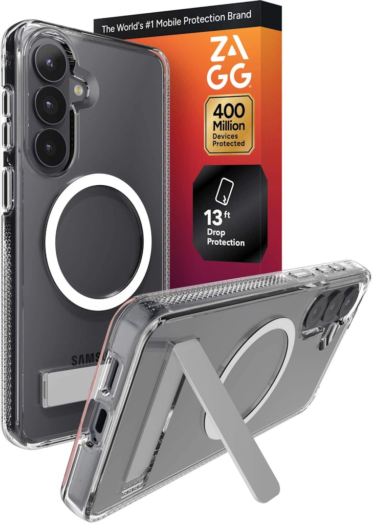 Zagg Crystal Palace Snap Magnetic Case with Kickstand for Samsung Galaxy S26+: $49.99 Zagg Crystal Palace Snap Magnetic Case with Kickstand for Samsung Galaxy S26+: $49.99