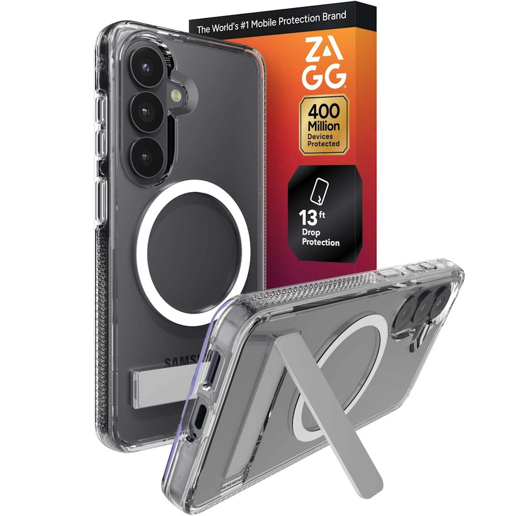 Zagg Crystal Palace Snap Magnetic Case with Kickstand for Samsung Galaxy S26: $49.99 Zagg Crystal Palace Snap Magnetic Case with Kickstand for Samsung Galaxy S26: $49.99