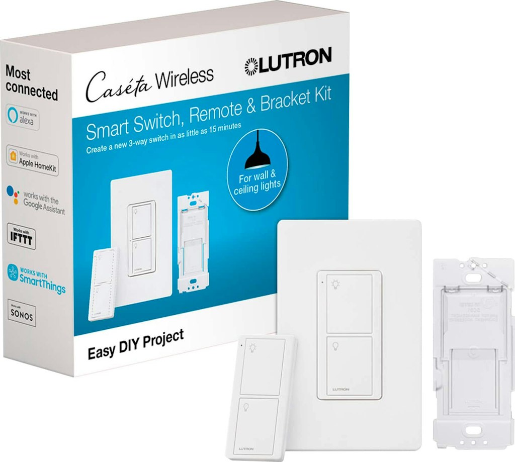 Lutron Caseta Smart Switch Kit with Remote 3-Way: $74.95 Lutron Caseta Smart Switch Kit with Remote 3-Way: $74.95