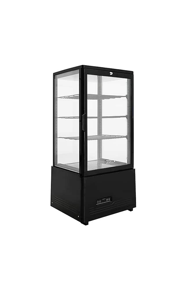 Premium Levella 2.9 Cu. Ft. 4-Sided Glass Commercial Refrigerated Display Case: $999.99 Premium Levella 2.9 Cu. Ft. 4-Sided Glass Commercial Refrigerated Display Case: $999.99