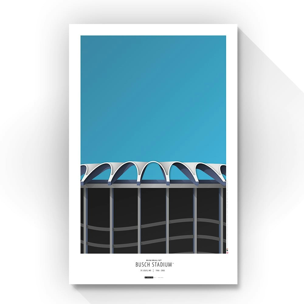 St. Louis Cardinals Busch II 11" x 17" Minimalist Art Poster: $34.99