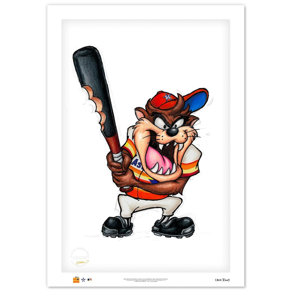 Tasmanian Devil Houston Astros 24" x 36" Fine Art Print: $159.99