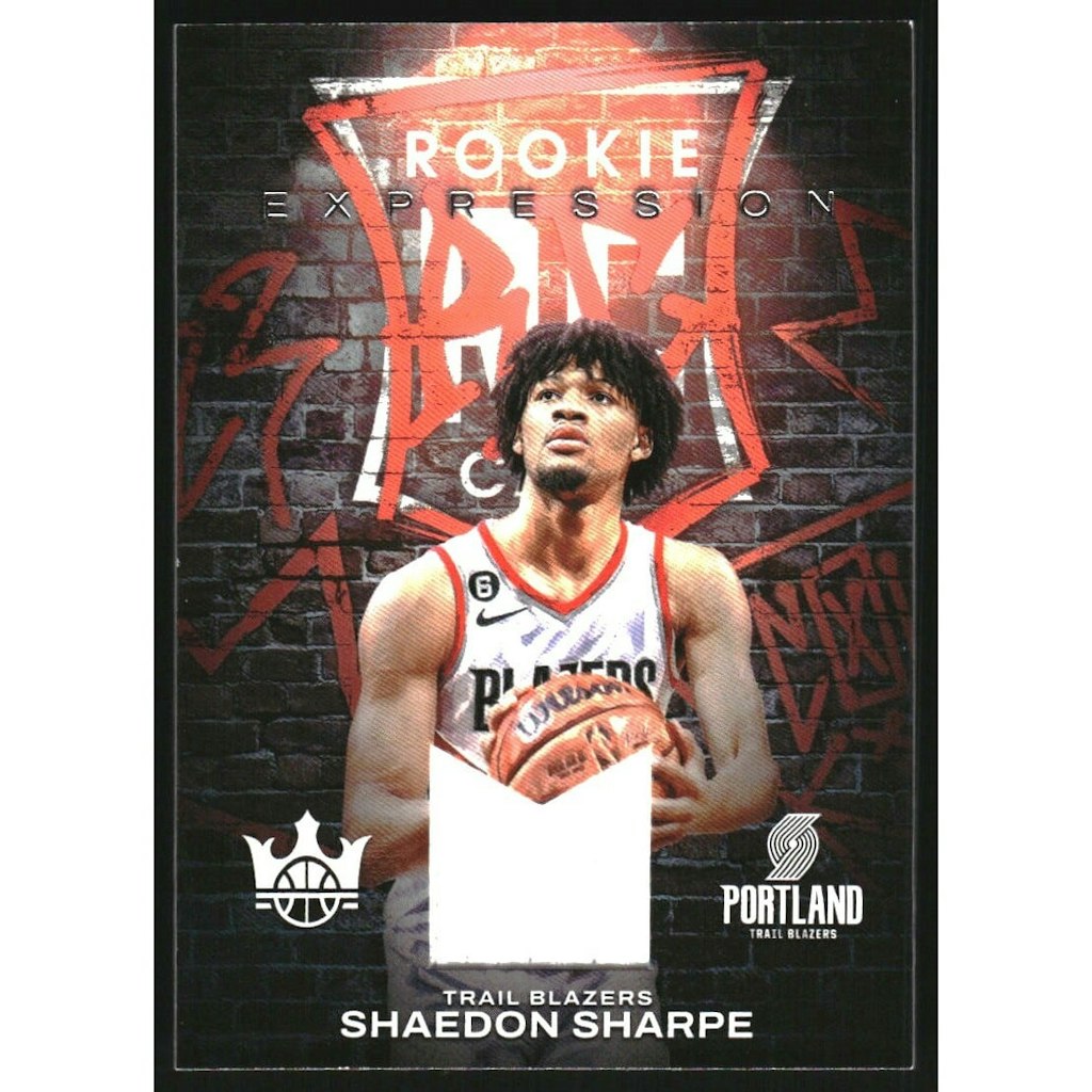 Shaedon Sharpe 2022-23 Court Kings Rookie Expression Memorabilia Card: $18