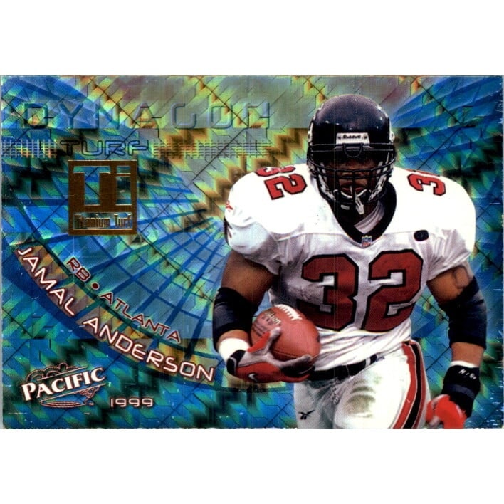 1999 Pacific Dynagon Turf Titanium Jamal Anderson Card: $22.50 1999 Pacific Dynagon Turf Titanium Jamal Anderson Card: $22.50