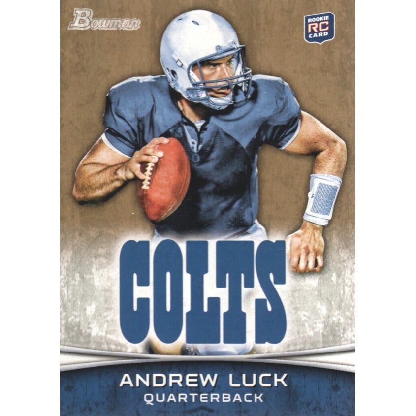 2012 Bowman Gold Andrew Luck #150 Trading Card: $13.50 2012 Bowman Gold Andrew Luck #150 Trading Card: $13.50
