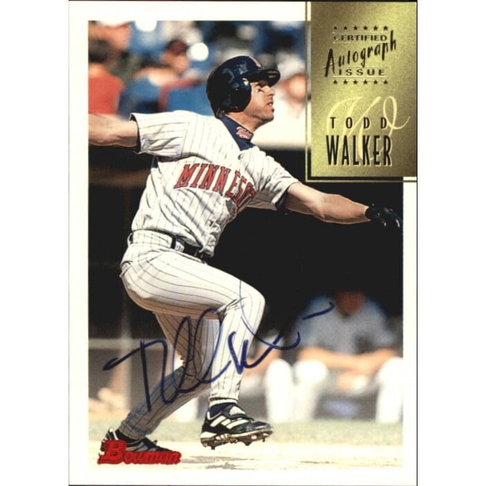 1997 Bowman Certified Todd Walker Black Ink Autograph Card: $13.50 1997 Bowman Certified Todd Walker Black Ink Autograph Card: $13.50