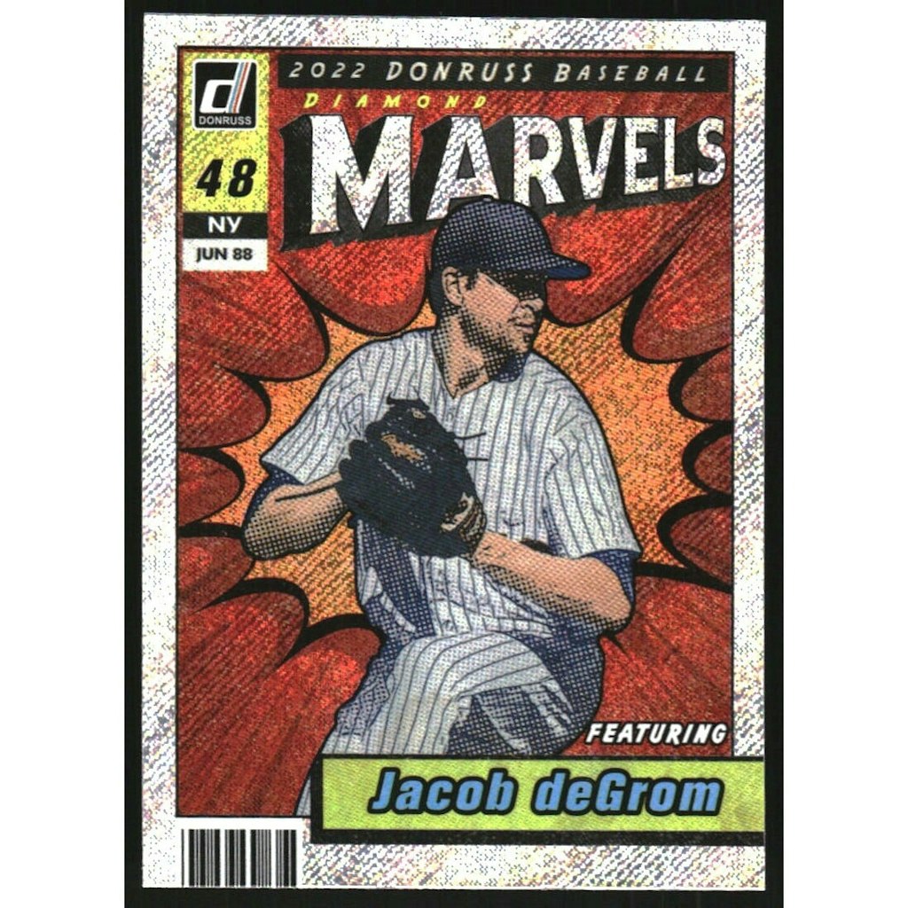 2022 Donruss Marvels Jacob deGrom Baseball Card: $14 2022 Donruss Marvels Jacob deGrom Baseball Card: $14