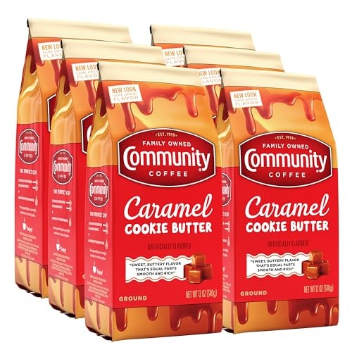 Community Coffee Caramel Cookie Butter Ground Coffee 12-oz. 6-Pack: $26.34 Community Coffee Caramel Cookie Butter Ground Coffee 12-oz. 6-Pack: $26.34
