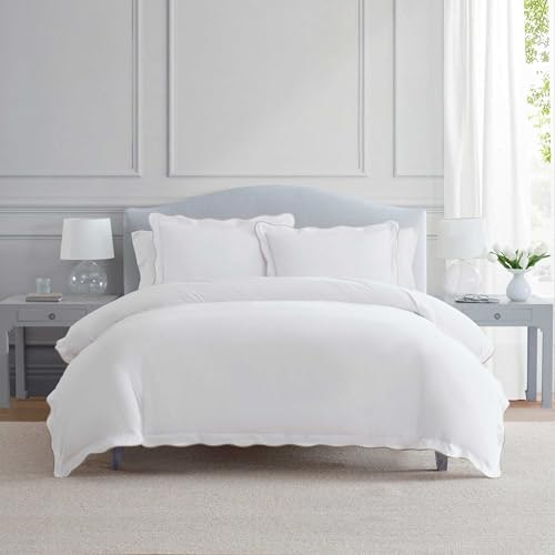 Martha Stewart Queen 3-Piece Scallop Duvet Cover Set: $87.99 Martha Stewart Queen 3-Piece Scallop Duvet Cover Set: $87.99