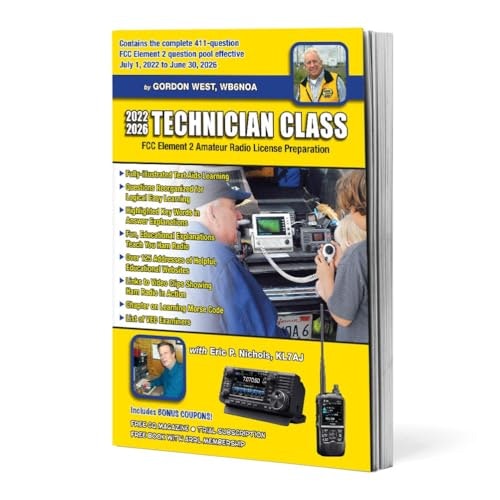 Gordon West Technician Class FCC Element 2 Amateur Radio License Preparation 10th Edition: $29.03 Gordon West Technician Class FCC Element 2 Amateur Radio License Preparation 10th Edition: $29.03