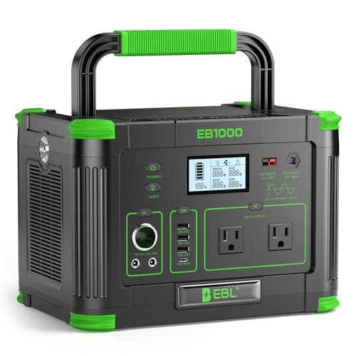 EBL 1,000W 999Wh Portable Solar Power Station: $279.92 EBL 1,000W 999Wh Portable Solar Power Station: $279.92