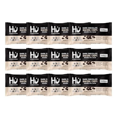 Hu Organic 65% Cacao Dark Chocolate Baking Chips 7-oz. 12-Pack: $95.88