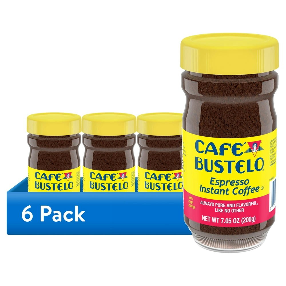Cafe Bustelo Dark Roast Instant Coffee 7.05-oz. Jar 6-Pack: $42.77 Cafe Bustelo Dark Roast Instant Coffee 7.05-oz. Jar 6-Pack: $42.77