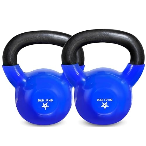 Yes4All 20-lb Vinyl Coated Cast Iron Kettlebell 2-Pack: $55.54 Yes4All 20-lb Vinyl Coated Cast Iron Kettlebell 2-Pack: $55.54