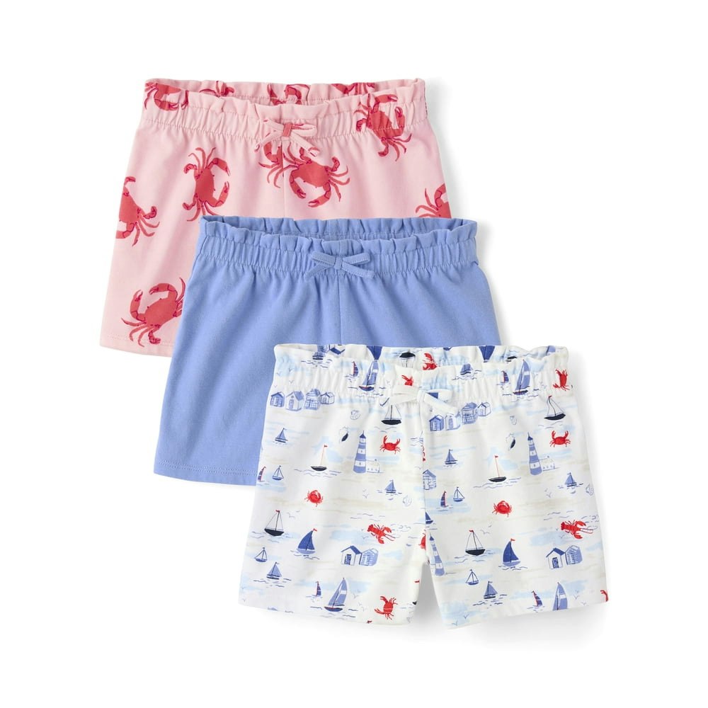 The Children's Place Toddler Girls Pull-On Paperbag Waist Shorts 3-Pack: $11.41 The Children's Place Toddler Girls Pull-On Paperbag Waist Shorts 3-Pack: $11.41