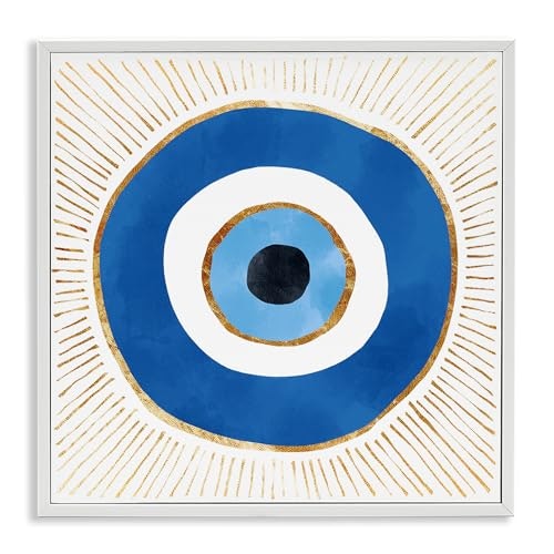 Evil Eye Striped Rays 17 x 17-Inch Framed Giclée Print: $19.89 Evil Eye Striped Rays 17 x 17-Inch Framed Giclée Print: $19.89