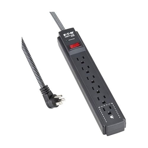 Eaton Tripp Lite 6-Outlet 1,500-Joule Surge Protector 25-Foot Extension Cord: $39.31 Eaton Tripp Lite 6-Outlet 1,500-Joule Surge Protector 25-Foot Extension Cord: $39.31