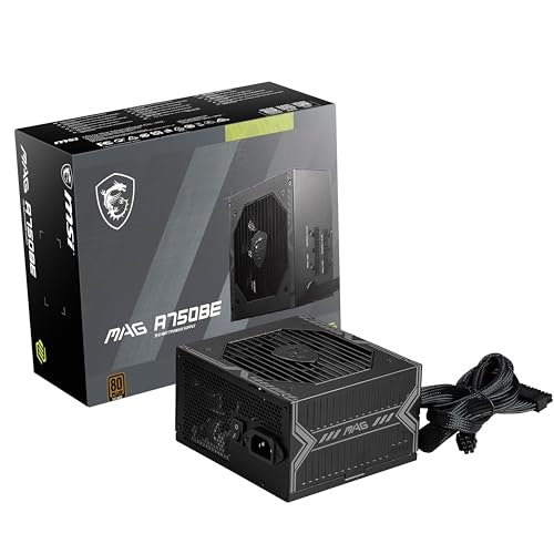 MSI MAG A750BE 750W 80+ Bronze Semi-Modular ATX Power Supply: $42.99 MSI MAG A750BE 750W 80+ Bronze Semi-Modular ATX Power Supply: $42.99
