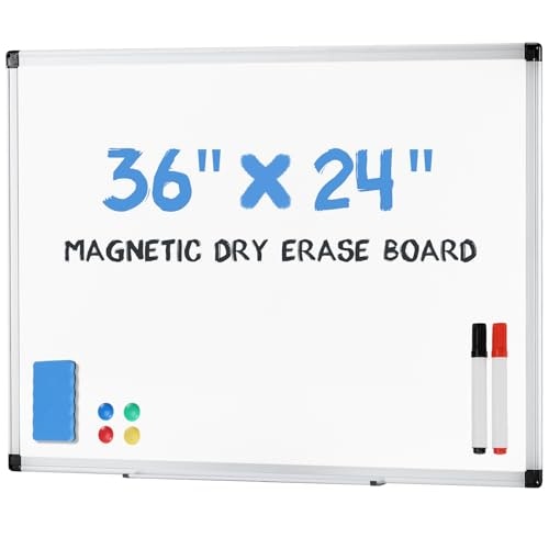 Dumos 36" x 24" Magnetic Dry Erase Board: $19.90