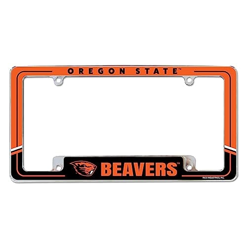 Rico Industries Oregon State Beavers 12" x 6" Chrome License Plate Frame: $14.45 Rico Industries Oregon State Beavers 12" x 6" Chrome License Plate Frame: $14.45