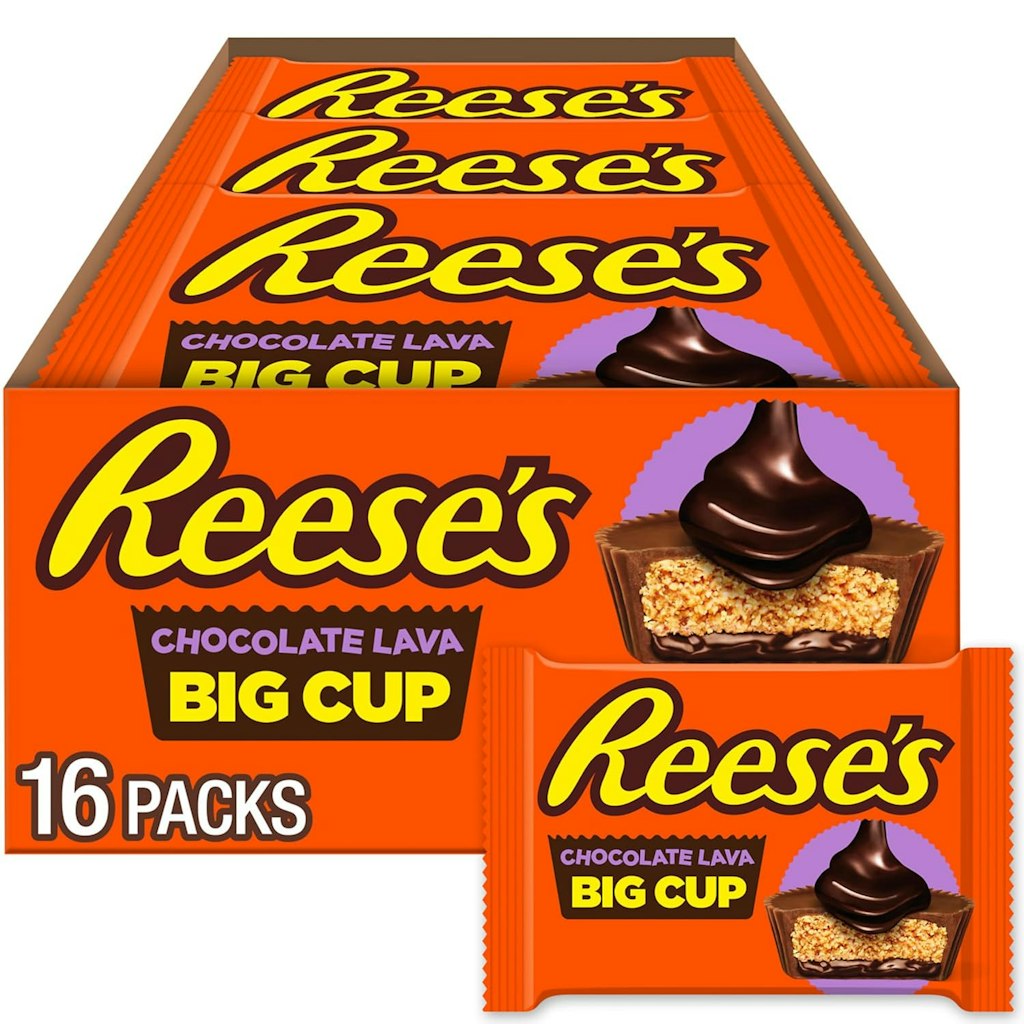 Reese's Big Cup Chocolate Lava Peanut Butter Cups 16-Pack: $12