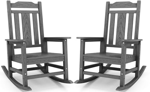 Serwall Oversized HDPE Outdoor Rocking Chair 2-Pack: $159.99