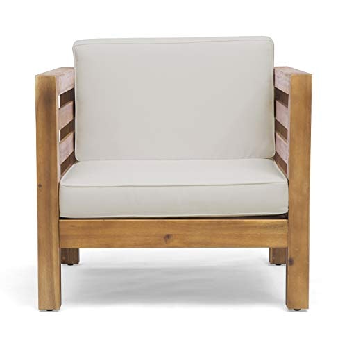 Great Deal Furniture Louise Outdoor Acacia Wood Club Chair: $113.67 Great Deal Furniture Louise Outdoor Acacia Wood Club Chair: $113.67