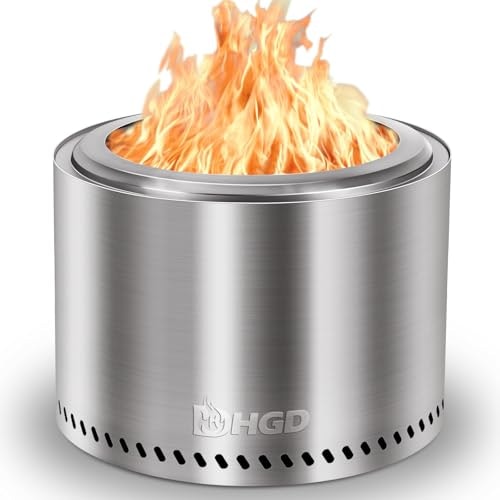 HGD 19.5-inch Smokeless Stainless Steel Fire Pit: $74.99