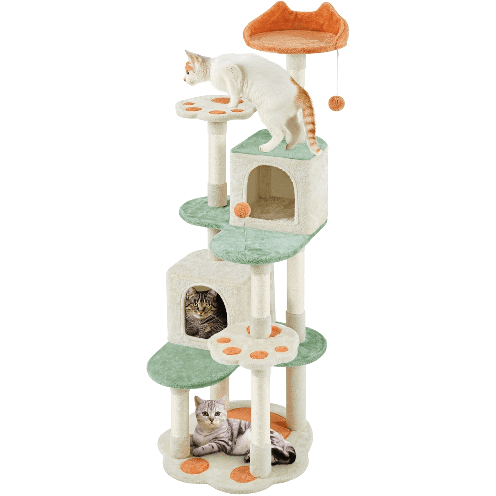Alden Design 65" Cat Tree Paw-Shaped Play Tower: $54.99