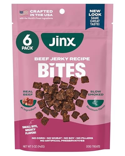 Jinx Beef Bites Soft & Chewy Jerky Dog Treats 6-Pack: $23.88
