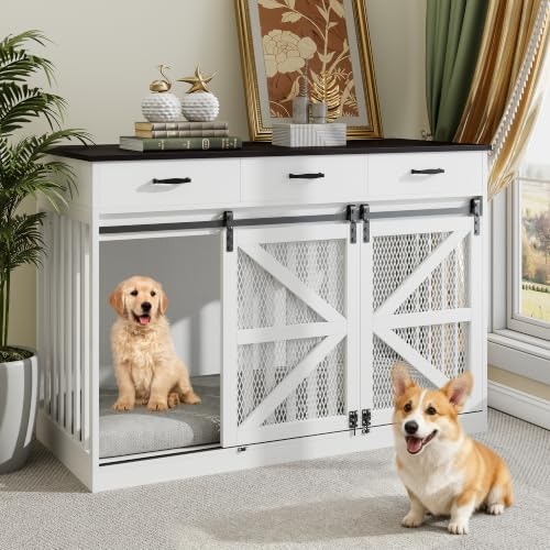 48-Inch Dog Crate Furniture with Storage: $199.52 48-Inch Dog Crate Furniture with Storage: $199.52
