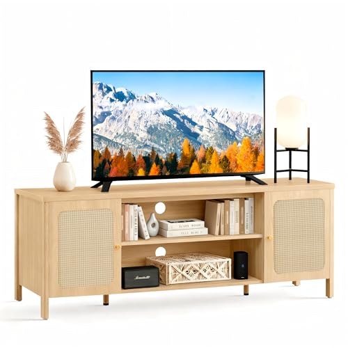 Kislot Rattan TV Stand for TVs up to 75-inch: $159.99 Kislot Rattan TV Stand for TVs up to 75-inch: $159.99