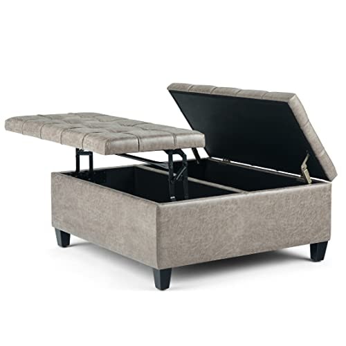 SimpliHome Harrison 36-Inch Vegan Leather Lift Top Ottoman: $261.90 SimpliHome Harrison 36-Inch Vegan Leather Lift Top Ottoman: $261.90