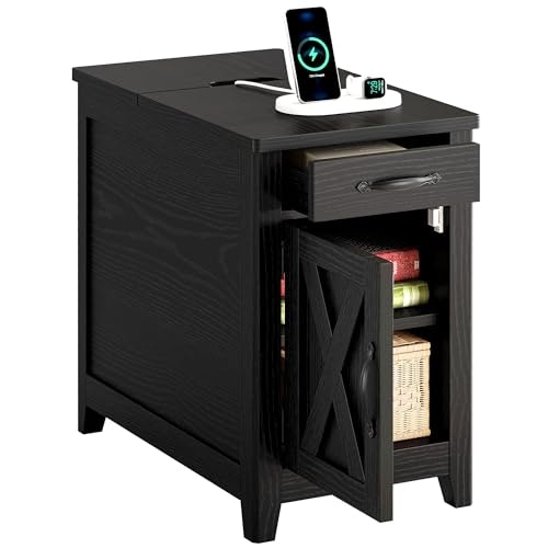Ironck End Table with Charging Station: $98.97