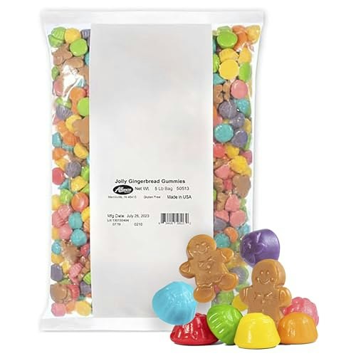 Albanese Holiday Gingerbread Gummies 5lb Bag: $19.22