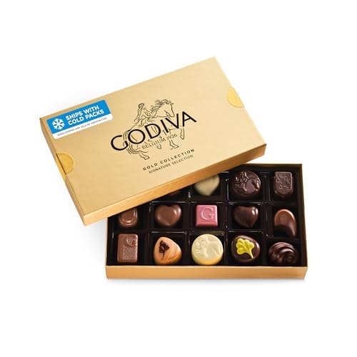 Godiva Gold Assorted Belgian Chocolate Gift Box 15-Piece: $28 Godiva Gold Assorted Belgian Chocolate Gift Box 15-Piece: $28