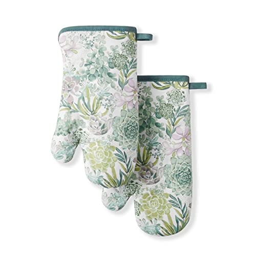 Martha Stewart 7\"x13\" Succulents Oven Mitt 2-Pack: $10.99 Martha Stewart 7\"x13\" Succulents Oven Mitt 2-Pack: $10.99
