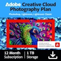 Adobe Creative Cloud Photography Plan 1TB 1-Year Subscription for $100