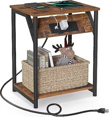 Vasagle End Table with Charging Station for $20 + free shipping w/ Prime